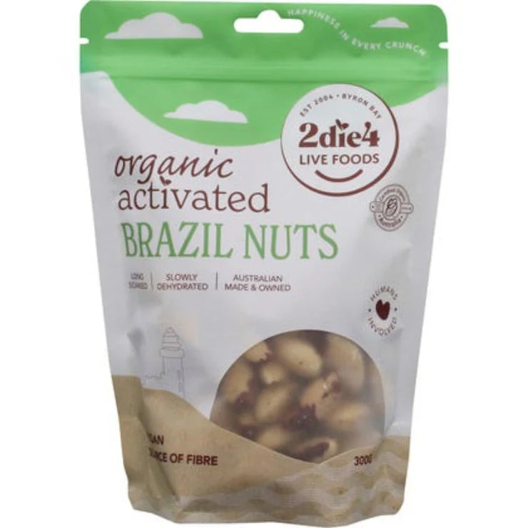 Organic Activated Brazil Nuts - Premium Raw & Unsalted (2lb Bag) - Rich in Selenium & Antioxidants - Perfect for Snacking, Baking & Healthy Recipes
