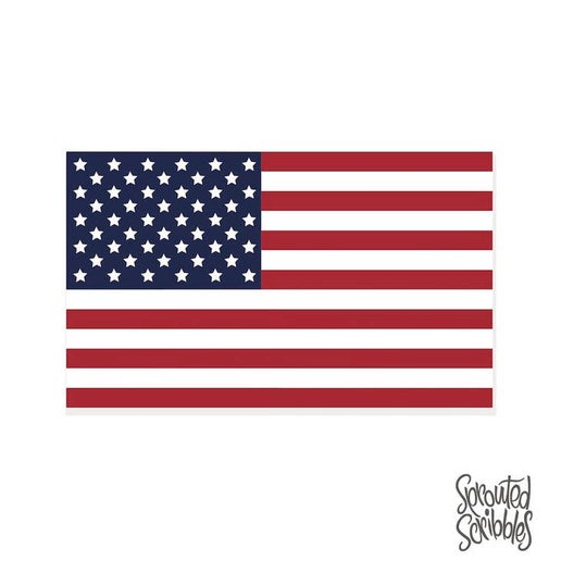 American Flag Sticker - Patriotic Decal for Cars, Laptops & Windows - USA Flag Vinyl Sticker for Home Decor, Office & Outdoor Use