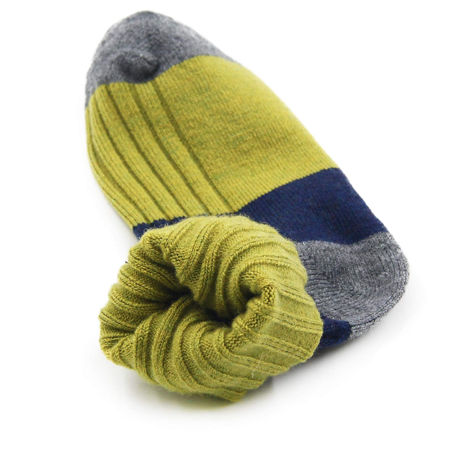 HowJoJo Boys Wool Socks - 6 Pack Kids Winter Warm Thermal Crew Socks for School, Outdoor & Snow Activities | Soft & Cozy Cold Weather Socks for Boys