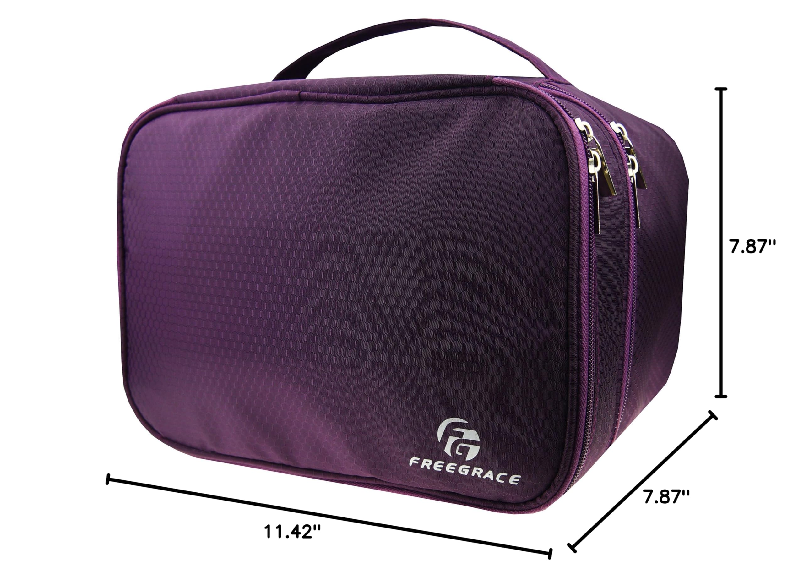 Large Double Layer Travel Organizer Underwear Bag - Storage for Bras, Socks, Underwear & Toiletries - Perfect for Packing, Vacations & Business Trips