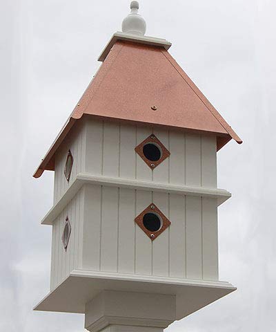 Wing and A Prayer Plantation Bird House - Handcrafted Wooden Birdhouse for Outdoor Garden Decor - Perfect for Attracting Birds to Your Backyard or Patio