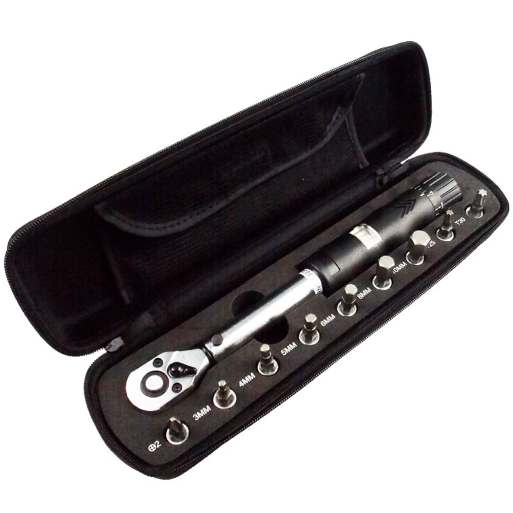 BESPORTBLE Bike Torque Wrench Set - Adjustable Bicycle Repair Tool Kit with Fast Wrench Replacement Parts for Bike Maintenance | Perfect for Road Bikes, Mountain Bikes & DIY Bike Repairs