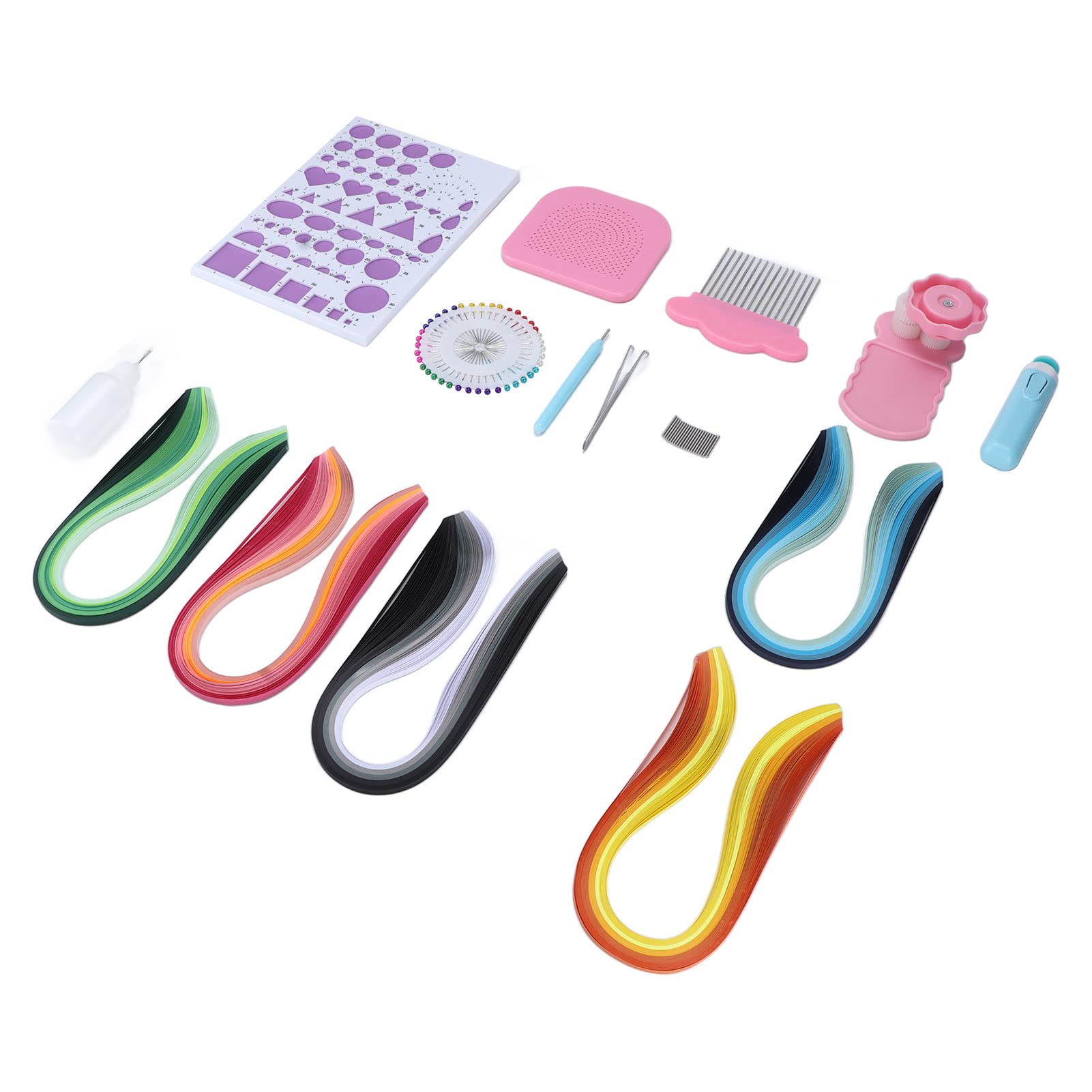 Premium Paper Quilling Kit - Complete DIY Craft Supplies with Essential Tools for Scrapbooking, Greeting Cards & Home Decor Projects
