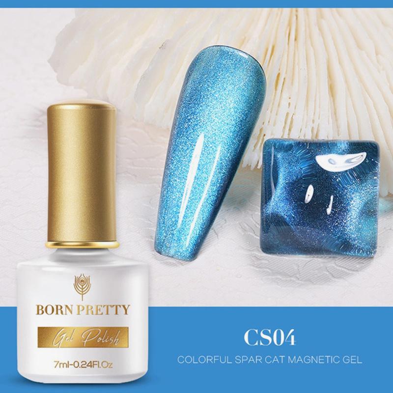 Born Pretty Spar Cat Eye Magnetic Gel Polish - CS Series | Long-Lasting Nail Art for Salon & Home Manicures