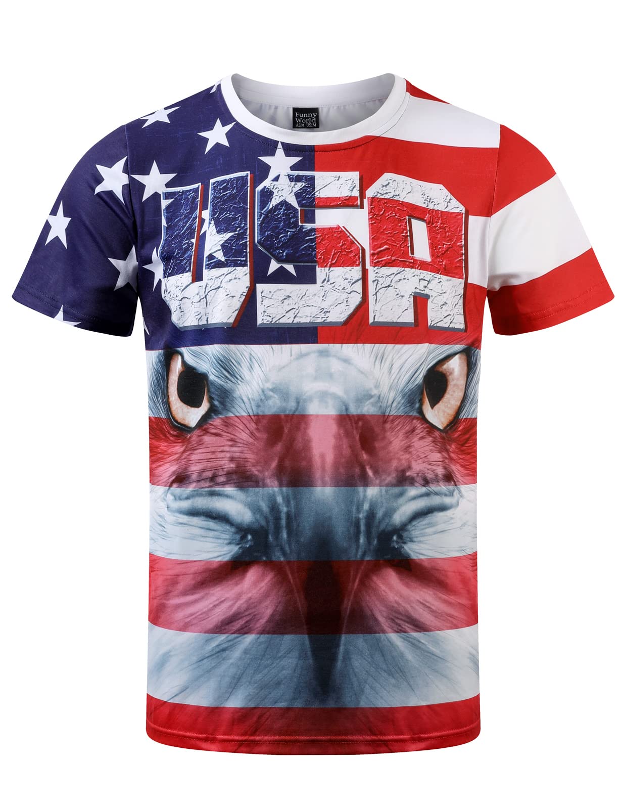 Funny Patriotic American Flag T-Shirt for Men - 4th of July Independence Day Outfit - Perfect for BBQ Parties, Fireworks & Summer Celebrations