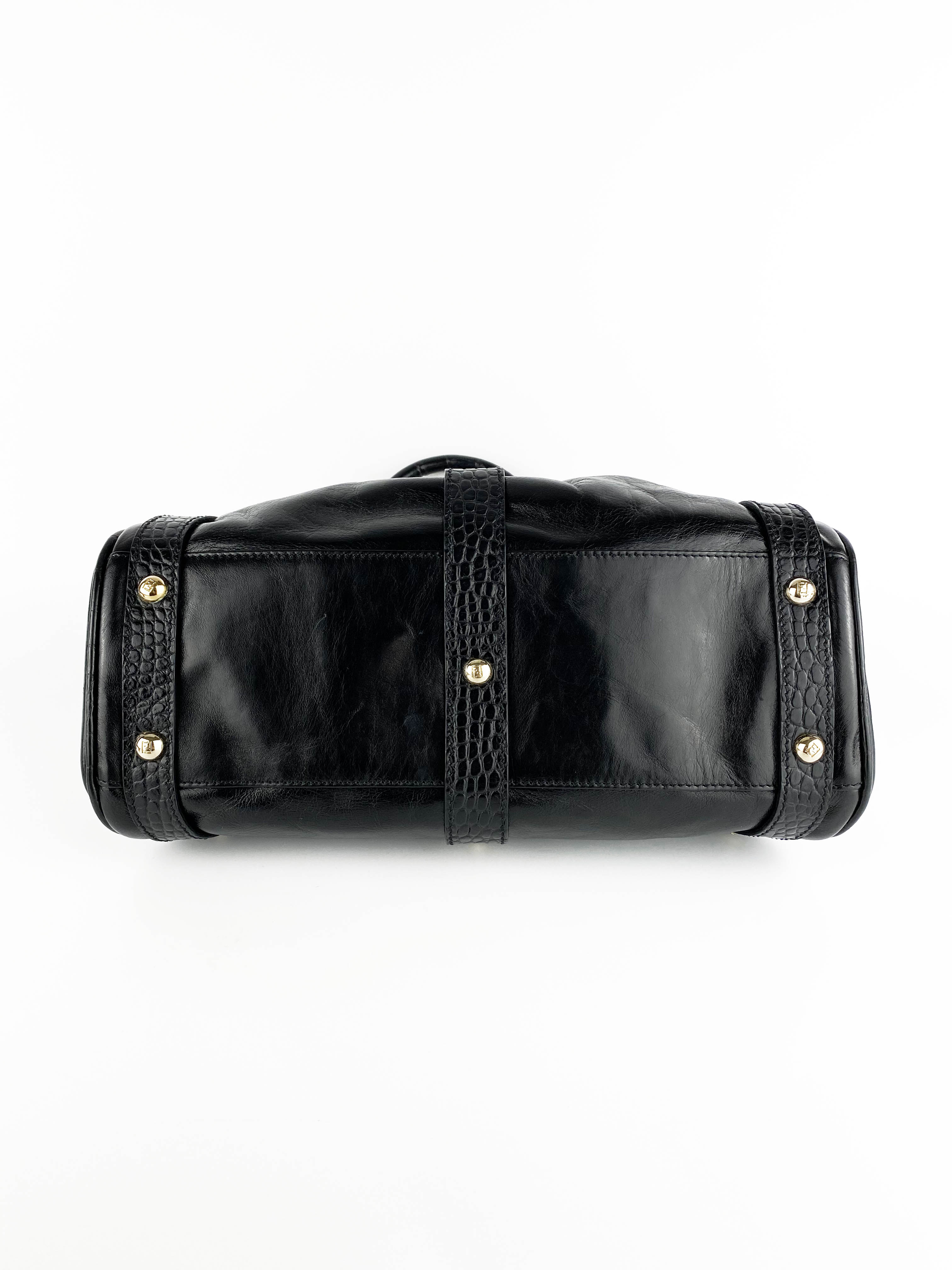 Fendi Black Magic Picola Bag - Luxury Leather Shoulder Bag for Women | Perfect for Work, Travel & Evening Events