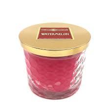 Circle E 17oz Watermelon Scented Soy Candle - Home Decor, Aromatherapy & Relaxation for Living Room, Bedroom, Bathroom