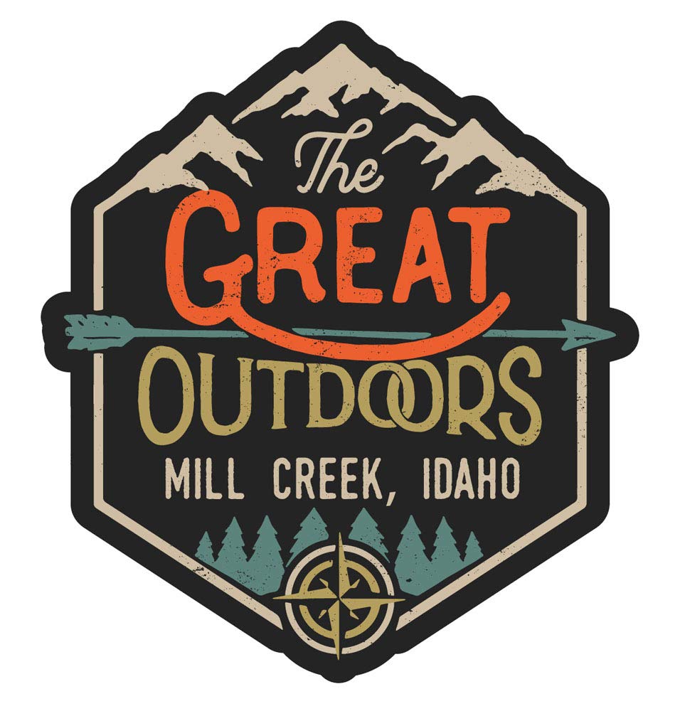 Mill Creek Idaho The Great Outdoors Design 4-Inch Fridge Magnet - Collectible Souvenir for Travel Lovers, Perfect for Refrigerators, Lockers & Office Decor