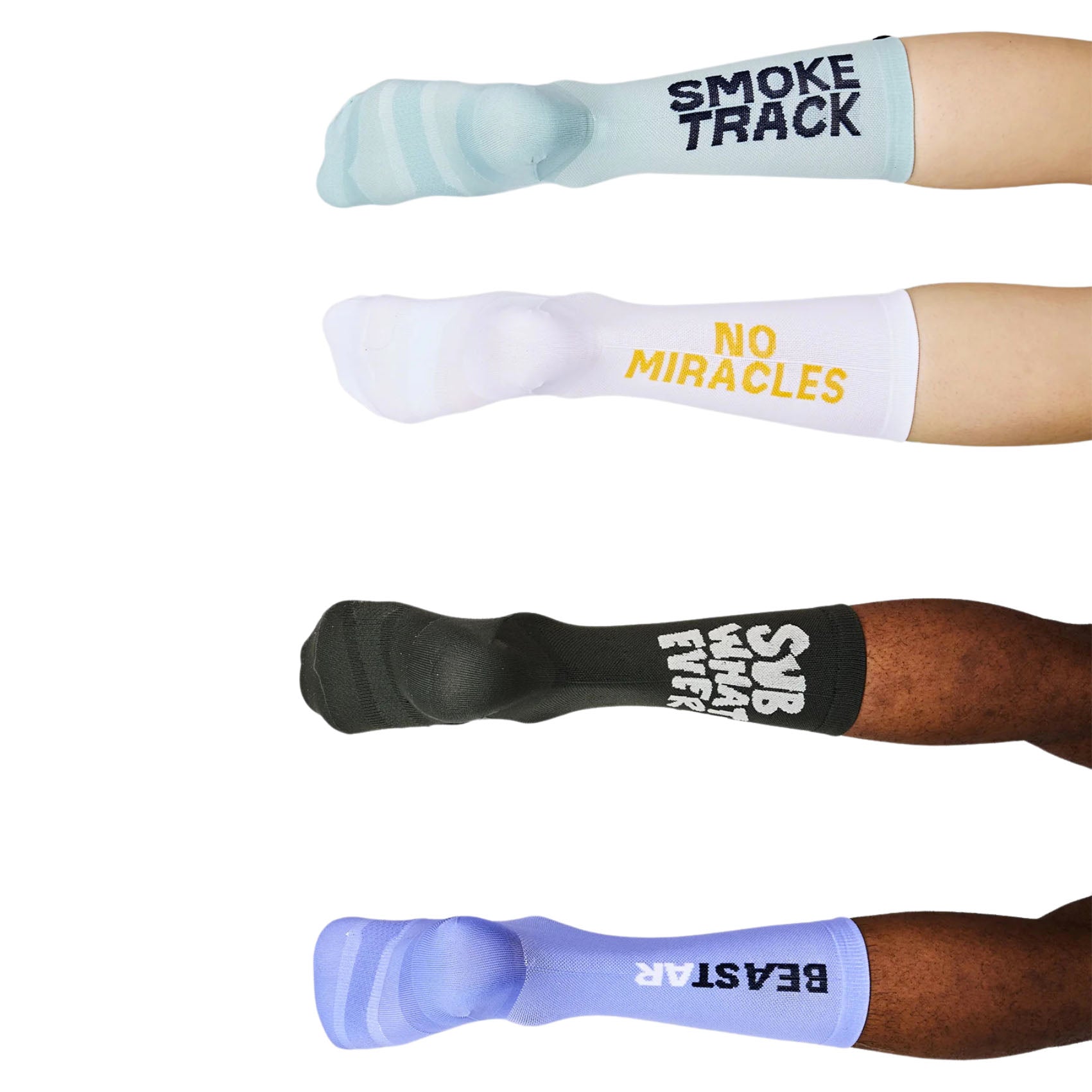 Unisex Saysky Statement Combat High Socks - Durable Athletic Socks for Running, Hiking & Workout - Breathable Performance Socks for Men & Women