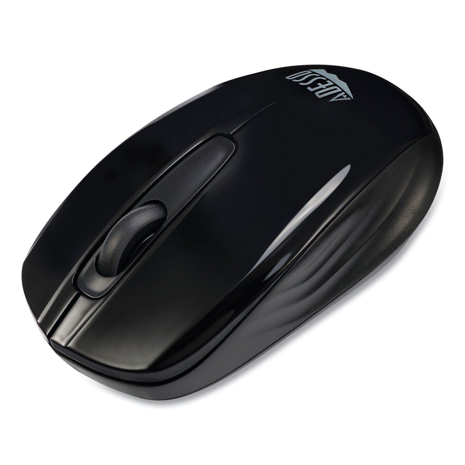 Adesso Imouse S50 Wireless Mini Mouse - 2.4Ghz USB Optical Mouse with 33ft Range, Ambidextrous Design for Left/Right Hand Use (Black) | Perfect for Laptop, Office, Travel & Home Computing