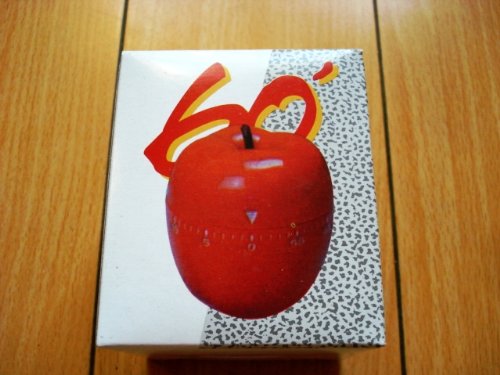 60 Minutes Red Apple Timer - Kitchen Countdown Clock for Cooking, Baking, Studying & Productivity | Magnetic Back for Fridge Use