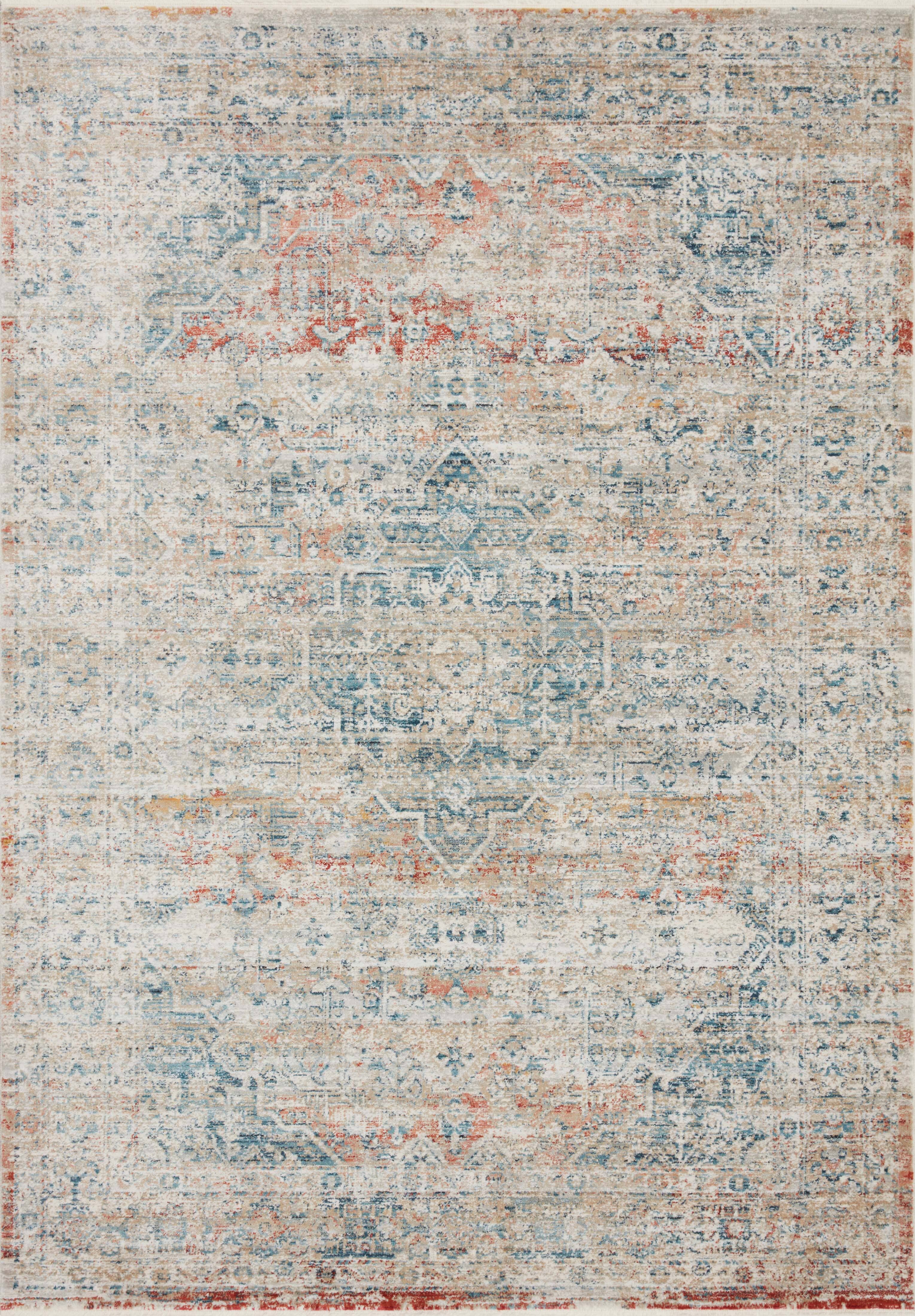 Magnolia Home by Joanna Gaines x Loloi Elise Neutral Multi Area Rug - Perfect for Living Room, Bedroom & Home Decor
