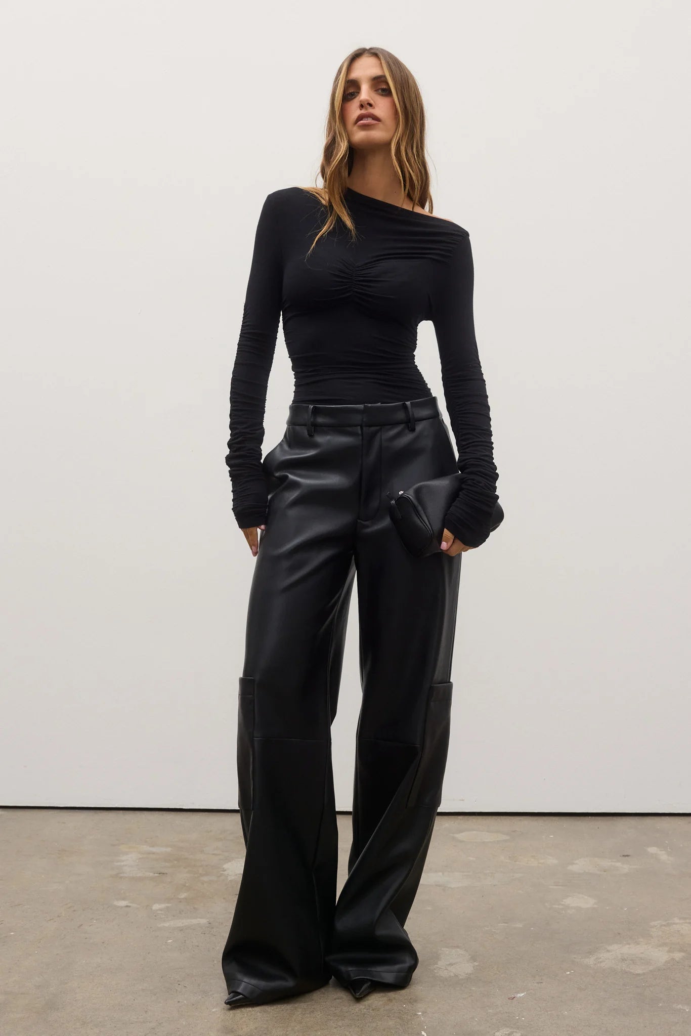 AMELIA PANT - Women's High Waisted Black Dress Pants for Office Work & Business Casual Outfits