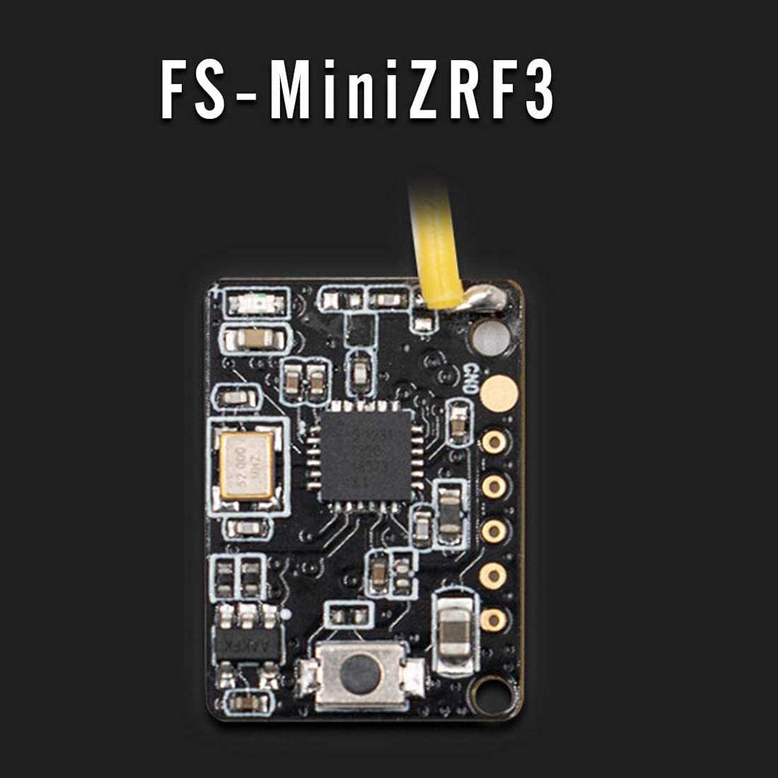 Flysky 2.4GHz KY-MiniZ RF3 AFHDS3 Mini Receiver for FS Noble NB4 MiniZ EVO RC Car & Truck - Compatible with Mini-Z, Drift, and Off-Road Remote Control Vehicles