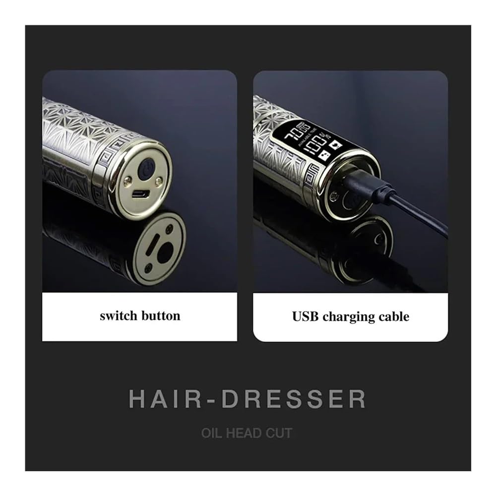 Professional T9 Wireless Hair Clipper for Men - Digital Display Electric Beard Trimmer & Barber Shaver Kit by DragonA - Perfect for Home Grooming, Salon Use & Travel Essentials