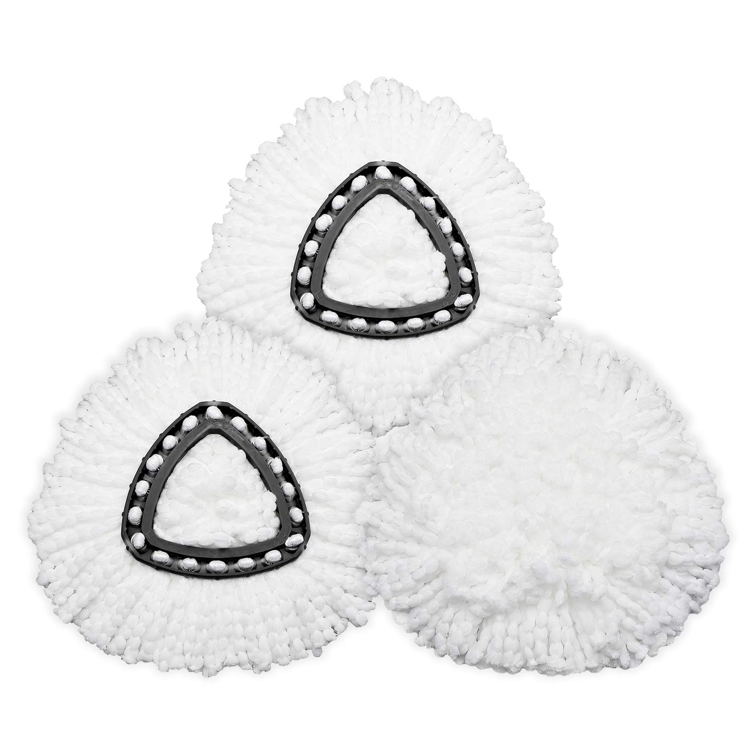 2 Pack EasyWring Spin Mop Replacement Heads - Microfiber Mop Refills for Floor Cleaning - Perfect for Hardwood, Tile & Laminate Floors - Washable & Reusable Mop Pads