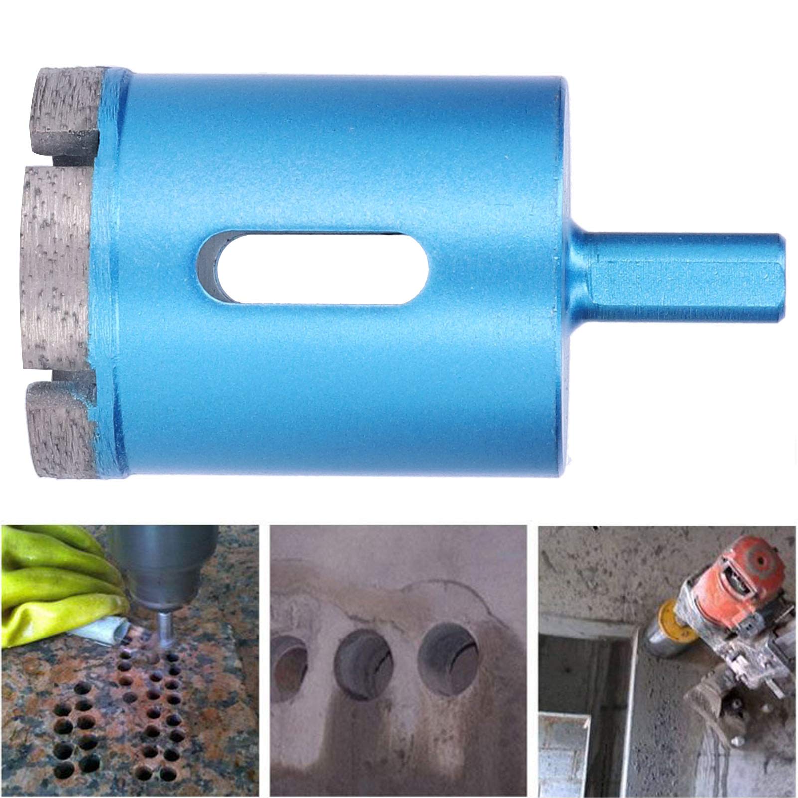 Diamond Drill Bit Set - 3Pcs Hollow Core Drill Bits for Glass, Ceramics, Porcelain & Tile (45mm) | Perfect for DIY Projects, Home Renovation & Crafting