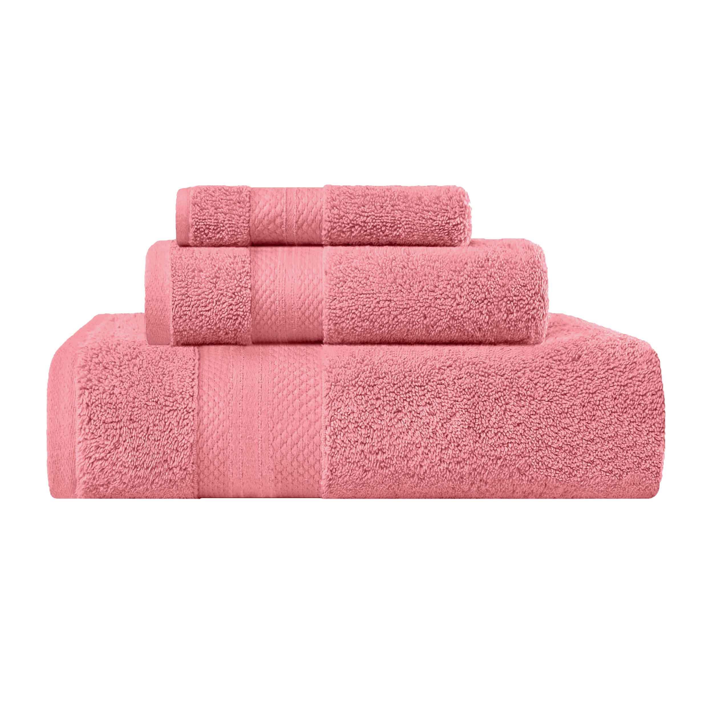 Premium Turkish Cotton 3-Piece Ultra Plush Bath Towel Set - Highly Absorbent, Soft & Luxurious for Spa, Bathroom, and Beach Use