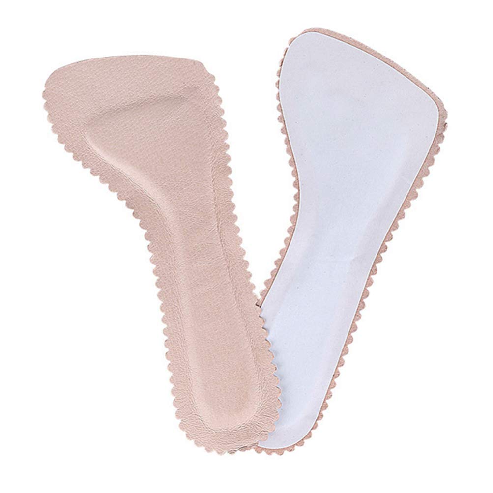 FOMIYES Shoe Filler Insoles - 1 Pair Absorbent High Heel Cushions, Anti-Slip Leather Shoe Pads for Women - Comfortable & Breathable for Summer Daily Use (Pink) | Perfect for Work, Parties & Special Occasions