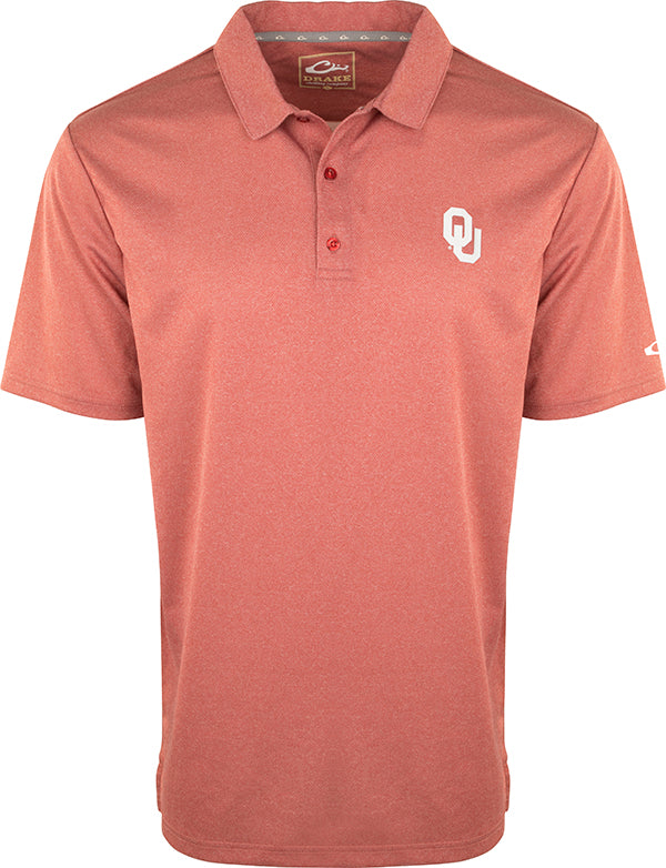 Vintage Heather Polo Shirt for Men - Oklahoma Style Casual Wear - Perfect for Outdoor Activities, Golf, and Everyday Fashion