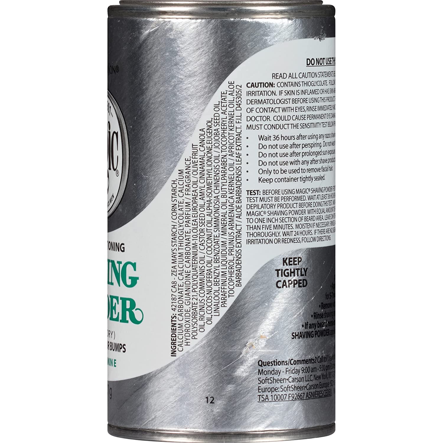 Magic Skin Conditioning Shaving Powder for Men & Women - 4.5 oz (Pack of 12) - Natural Hair Removal for Smooth Skin - Perfect for Travel, Gym & Sensitive Skin Care