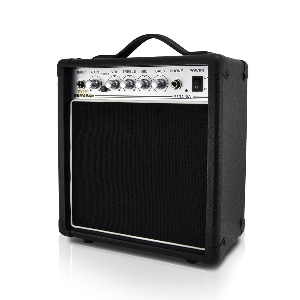 20 Watt Portable Guitar Amplifier - Compact & Powerful Mini Amp for Electric/Acoustic Guitars - Perfect for Practice, Travel & Small Gigs