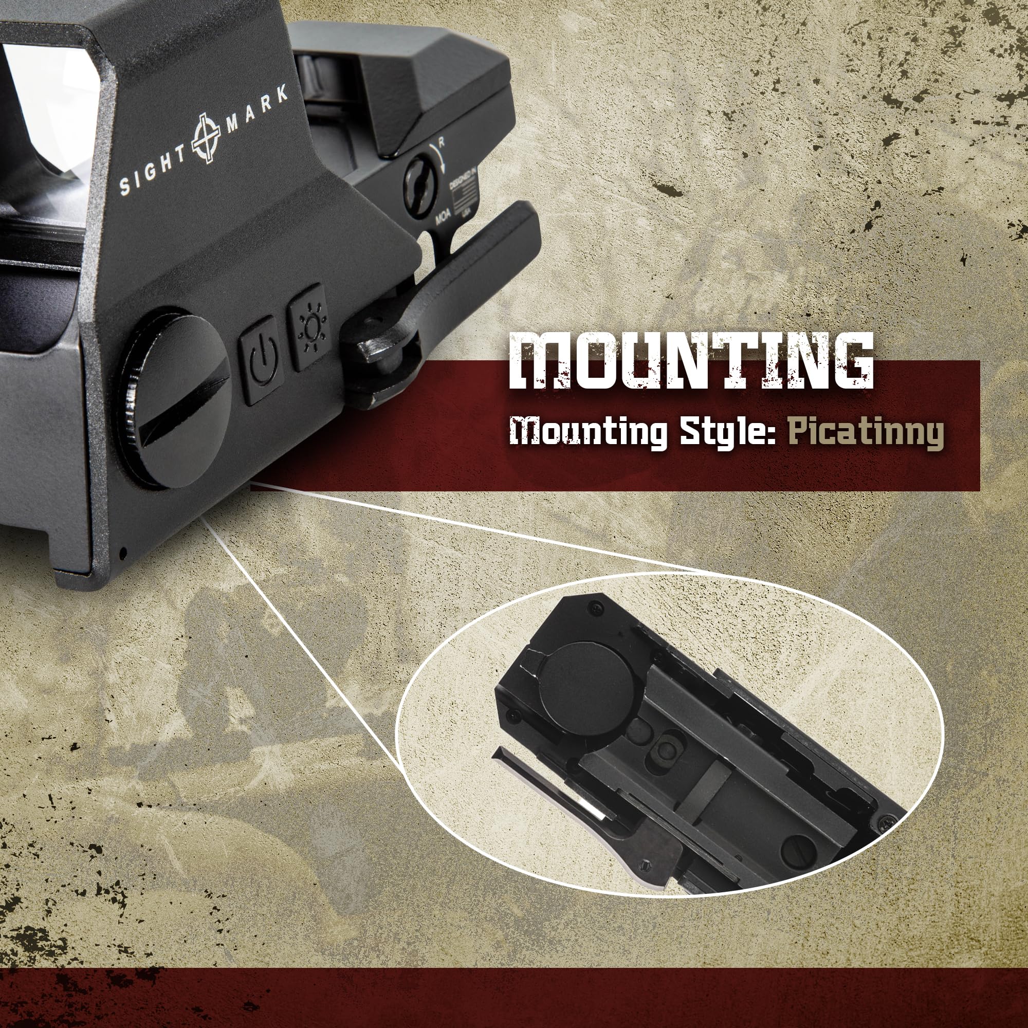 Sightmark Ultra Shot R-Spec Red Dot Sight with Laser | Reflex Sight for Pistols & Rifles | Hunting, Tactical & Home Defense Use