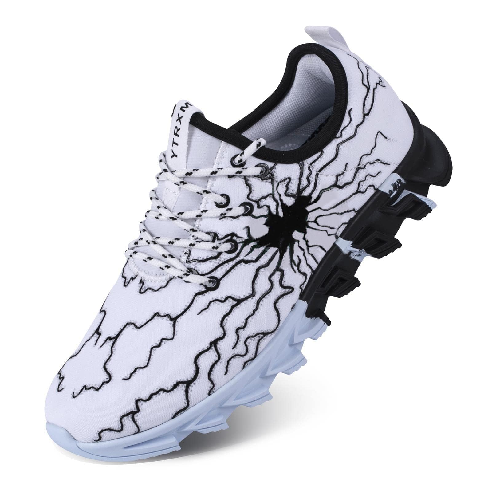YTRXM Lightweight Slip-On Running Sneakers for Boys - Big & Little Kids Tennis Shoes for School, Sports & Daily Wear