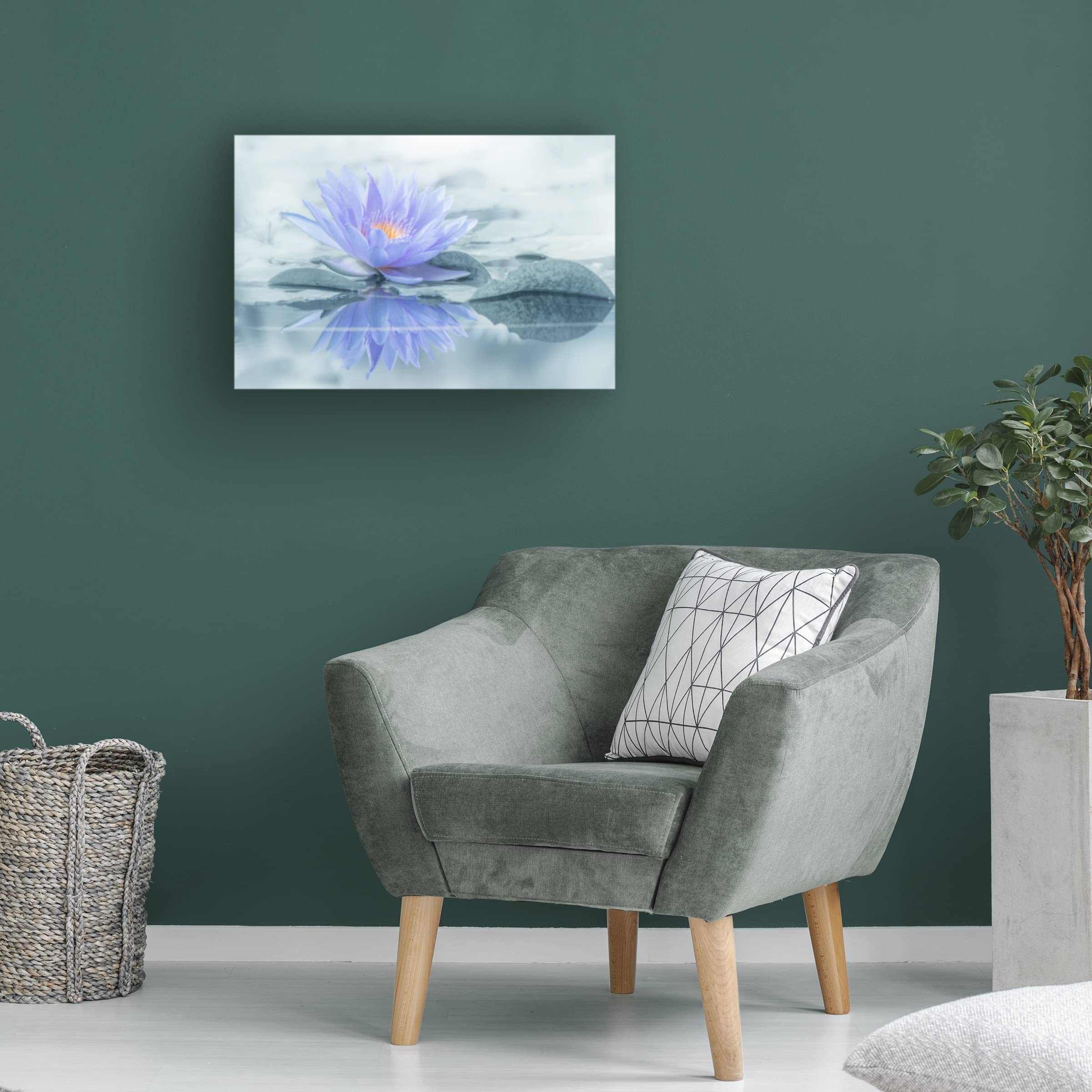 Takashi Suzuki 'Reflection' Canvas Wall Art Print - Modern Abstract Painting for Living Room, Bedroom & Office Decor