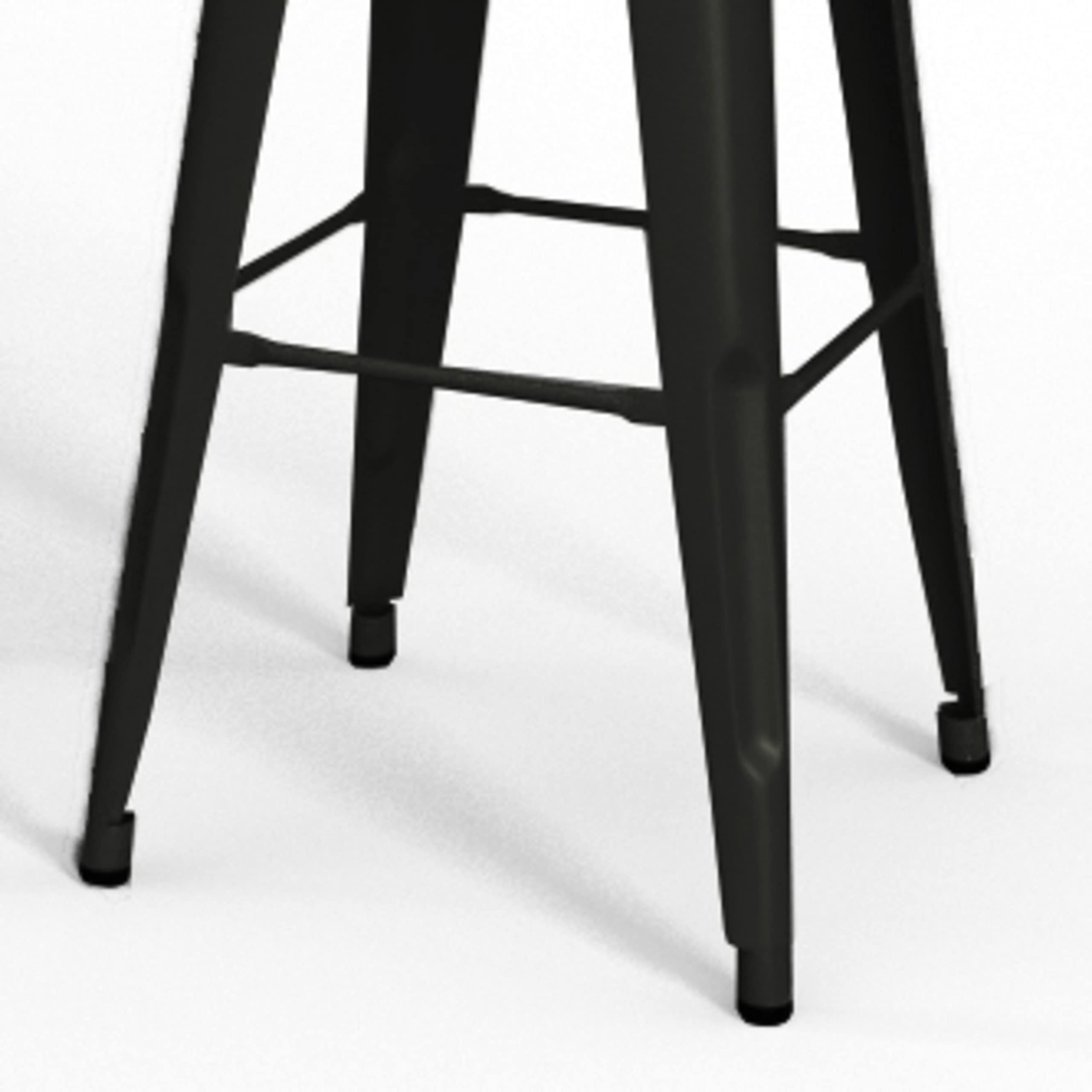 SIMPLIHOME Fletcher Industrial 24 Inch Metal Counter Height Bar Stools (Set of 2) - Black Metal Stools for Kitchen Island, Breakfast Bar & Dining Room - Modern Industrial Style Counter Stools for Home & Restaurant Use