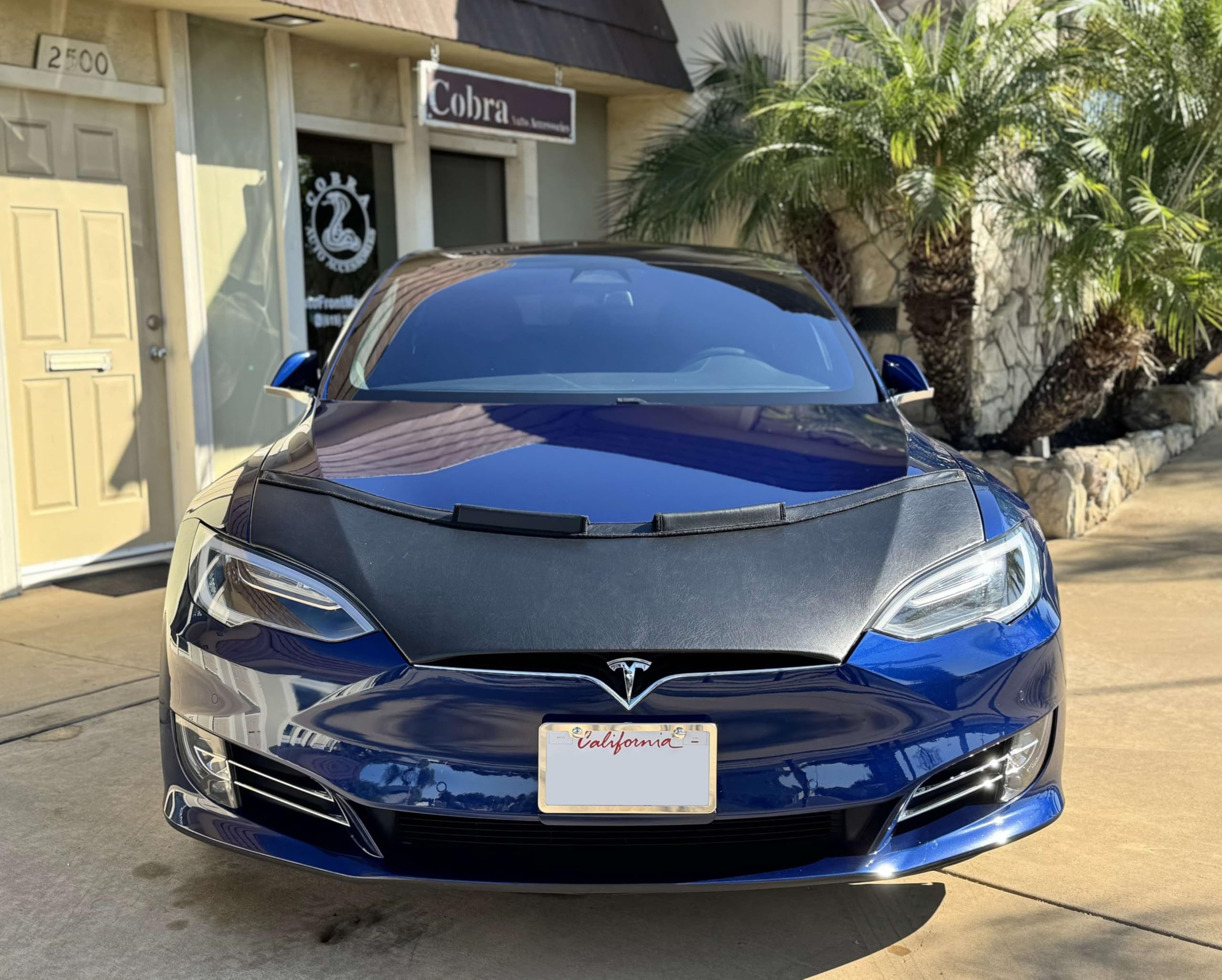 Tesla Model S Hood Bra Cover (2016-2021) - Durable Car Bonnet Protector for Weather & Road Debris | Perfect for Road Trips & Daily Commutes