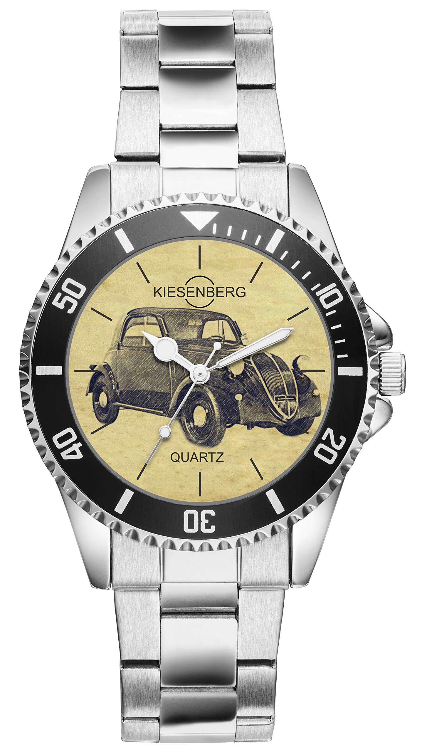 Vintage Fiat 500 Topolino Watch for Classic Car Enthusiasts - Perfect Gift for Oldtimer Drivers & Collectors - Ideal for Car Shows, Retro Events, and Nostalgic Fashion