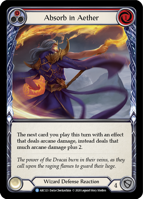 Aether Absorb (Red) - Arcane Rising Unlimited Card [U ARC123] | MTG Trading Card Game | Deck Building & Strategy Game Accessory