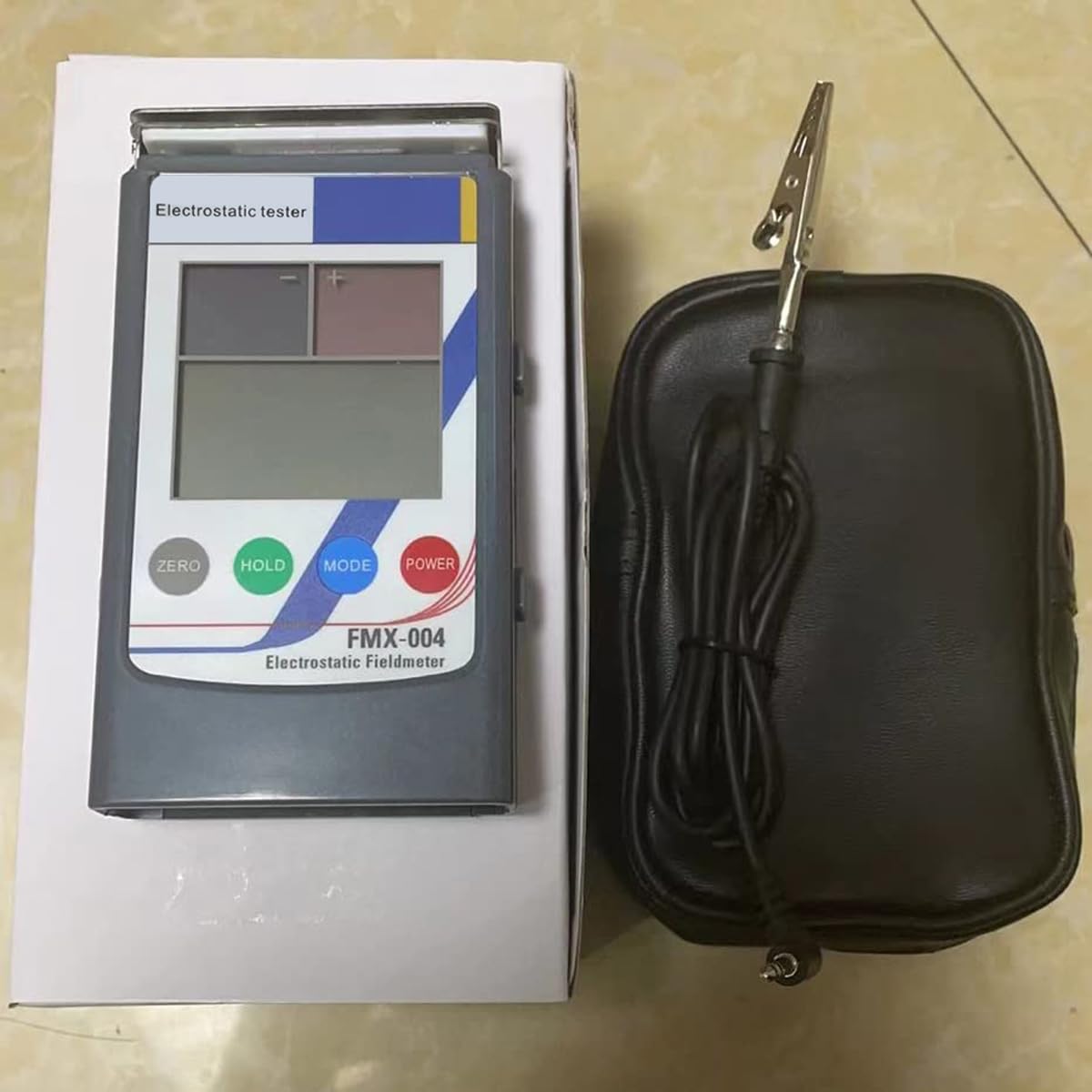 FMX-004 Electrostatic Field Meter | ESD Tester with 0 to ±1.49KV Measuring Range | Static Charge Detector for Electronics, Cleanrooms & Industrial Safety