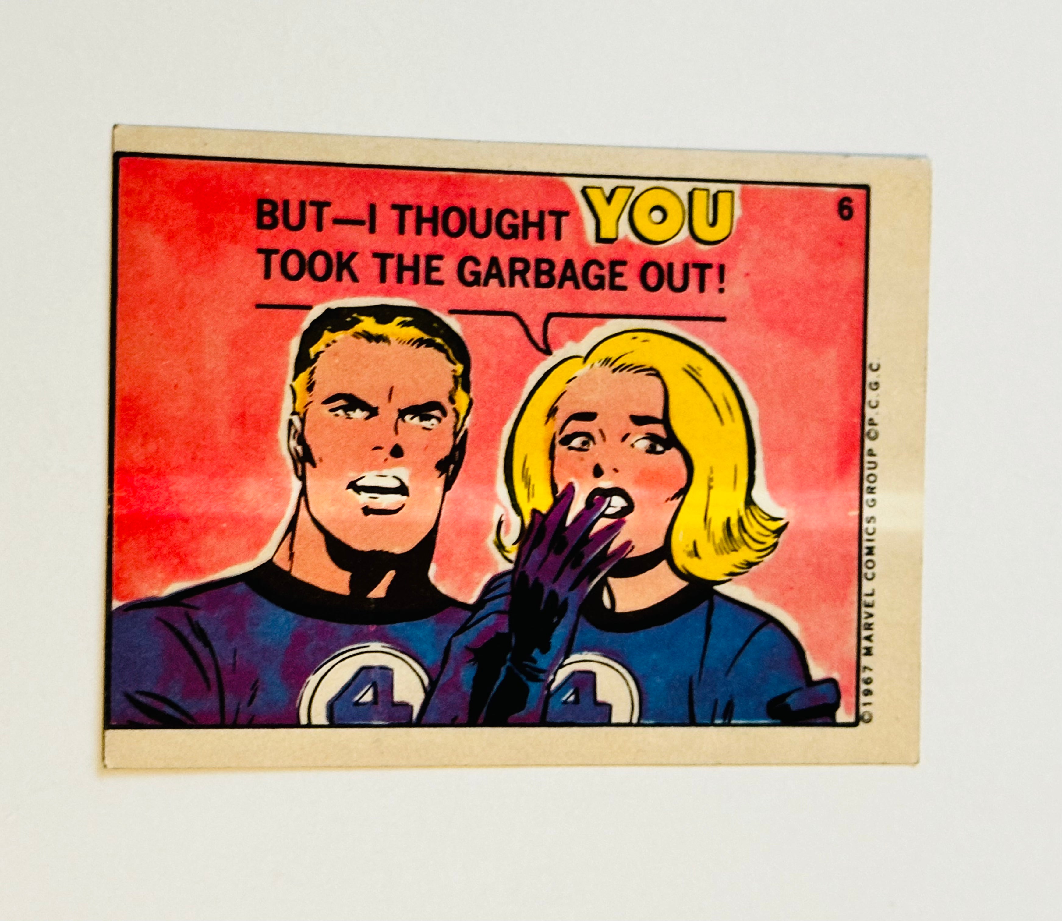 1967 Marvel Superheroes Fantastic Four Vintage Collectible Stickers - Perfect for Scrapbooking, Comic Book Collecting & Gift Giving