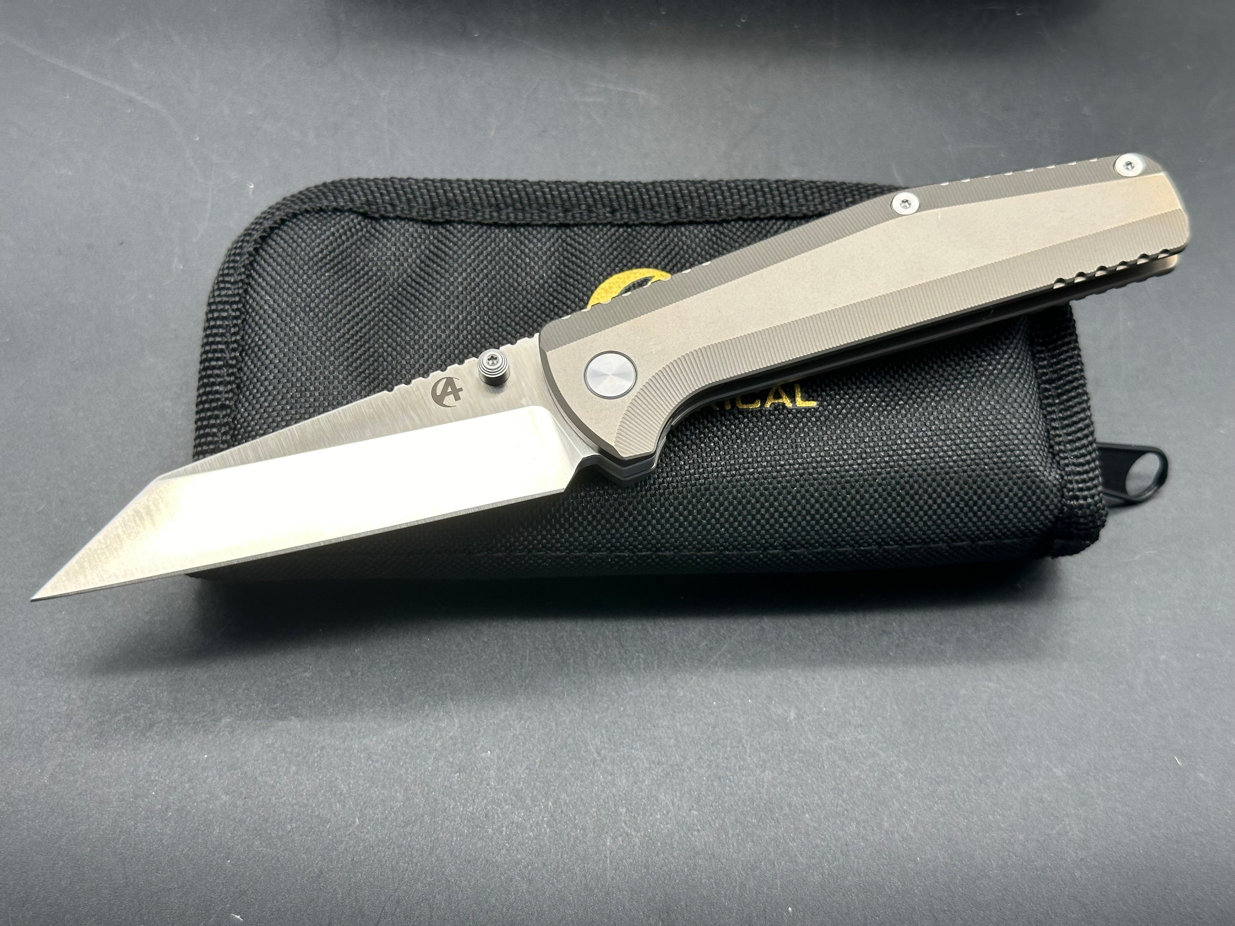 B'yond EDC Asymmetrical Dirk Pinkerton Folding Knife - 3.25
