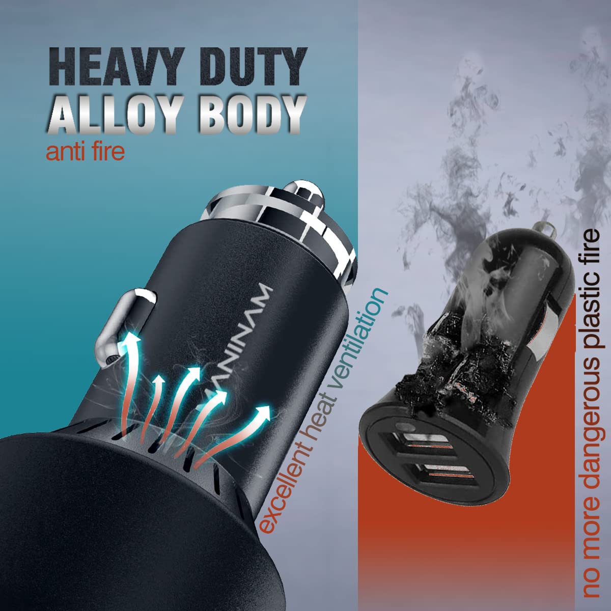 138W USB-C Car Charger with 105W PPS - 3-Port Fast Charging for MacBook, iPhone 16, Samsung S24 & More - Perfect for Road Trips, Camping & On-The-Go Charging