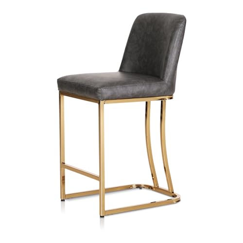 Dark Grey Cushion &Golden Legs
