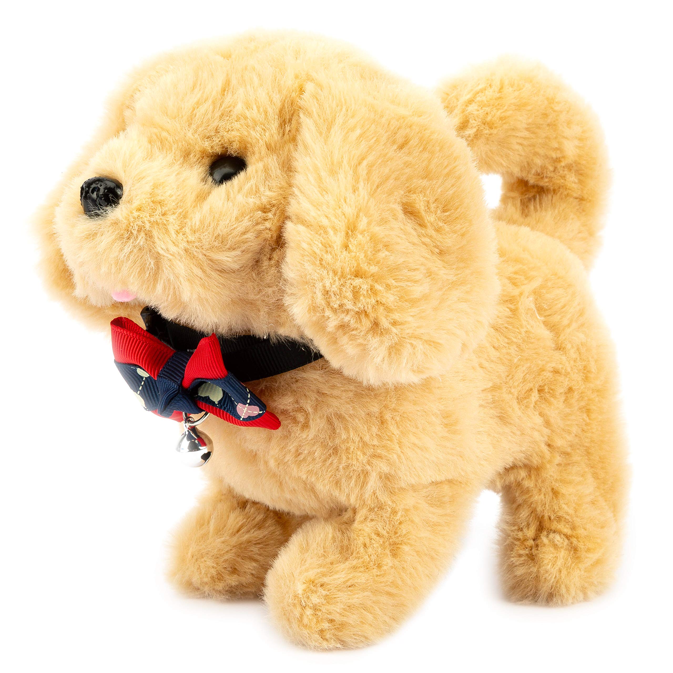 Interactive Plush Dog Toy - Realistic Walking & Barking Electronic Pet, 7