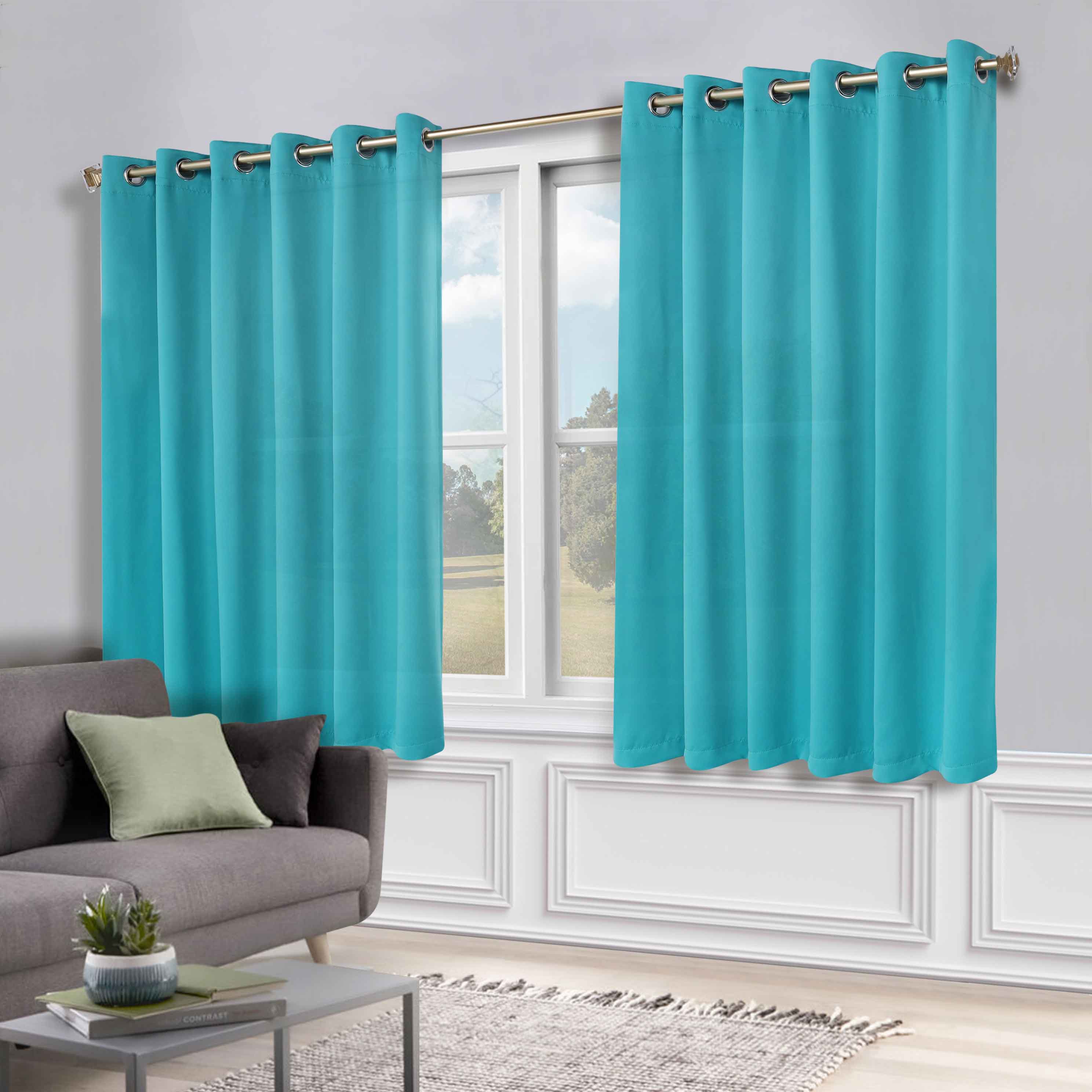 Machine Washable Blackout Curtains Set of 2 - Solid Color Room Darkening Window Treatments for Bedroom & Nursery - Blocks Light & Noise for Better Sleep