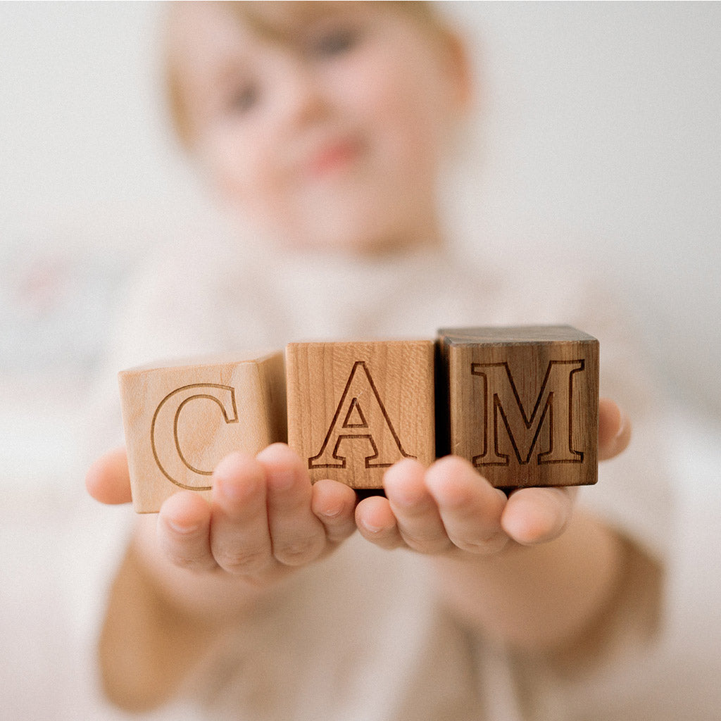 Personalized Wooden Name Blocks for Kids - Custom Nursery Decor, Baby Shower Gift & Room Decoration - Perfect for Birthdays, Christenings & Playroom Decor