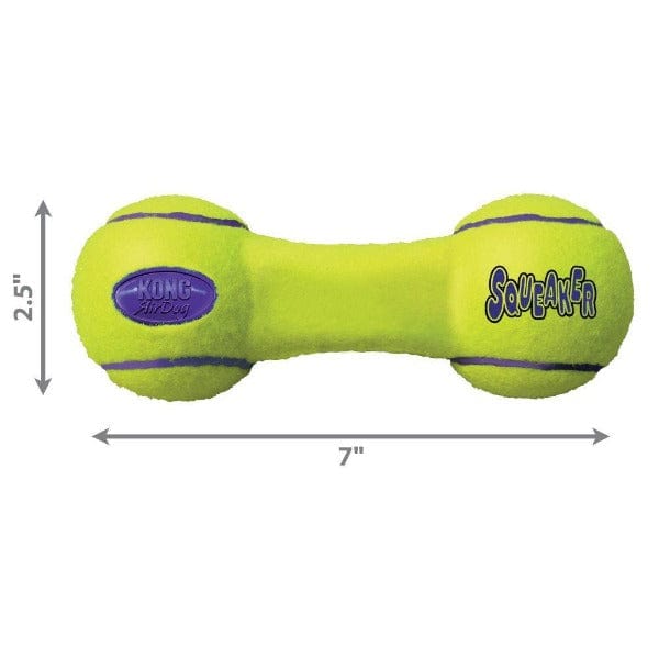 KONG Airdog Squeaker Dumbbell Dog Toy - Durable Chew Toy for Medium & Large Dogs - Interactive Fetch & Training Toy for Indoor & Outdoor Play
