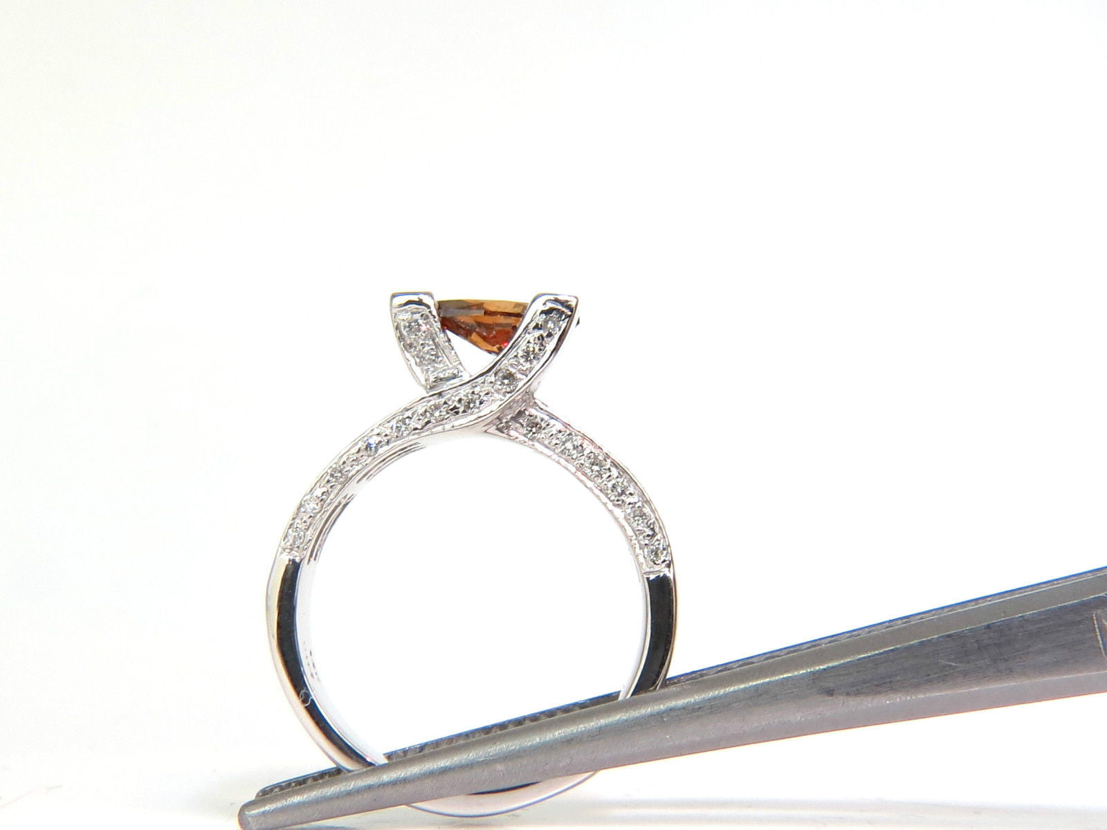 2.05CT GIA Certified Natural Fancy Orange Brown Diamond Ring in 14KT Gold with Tension Float Setting - Perfect for Engagement, Wedding & Special Occasions