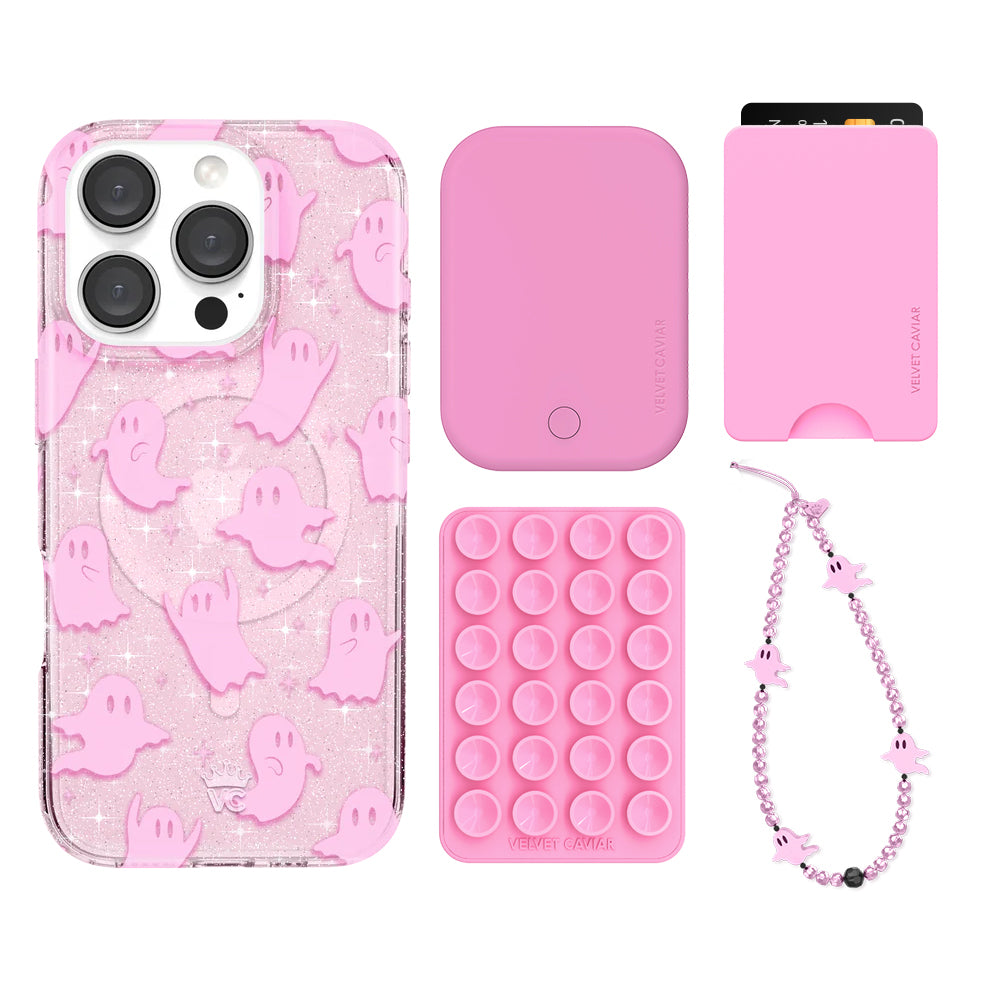 Pink Glitter iPhone Case with Wallet - Stylish & Protective Phone Cover for Women - Perfect for Parties, Travel & Everyday Use