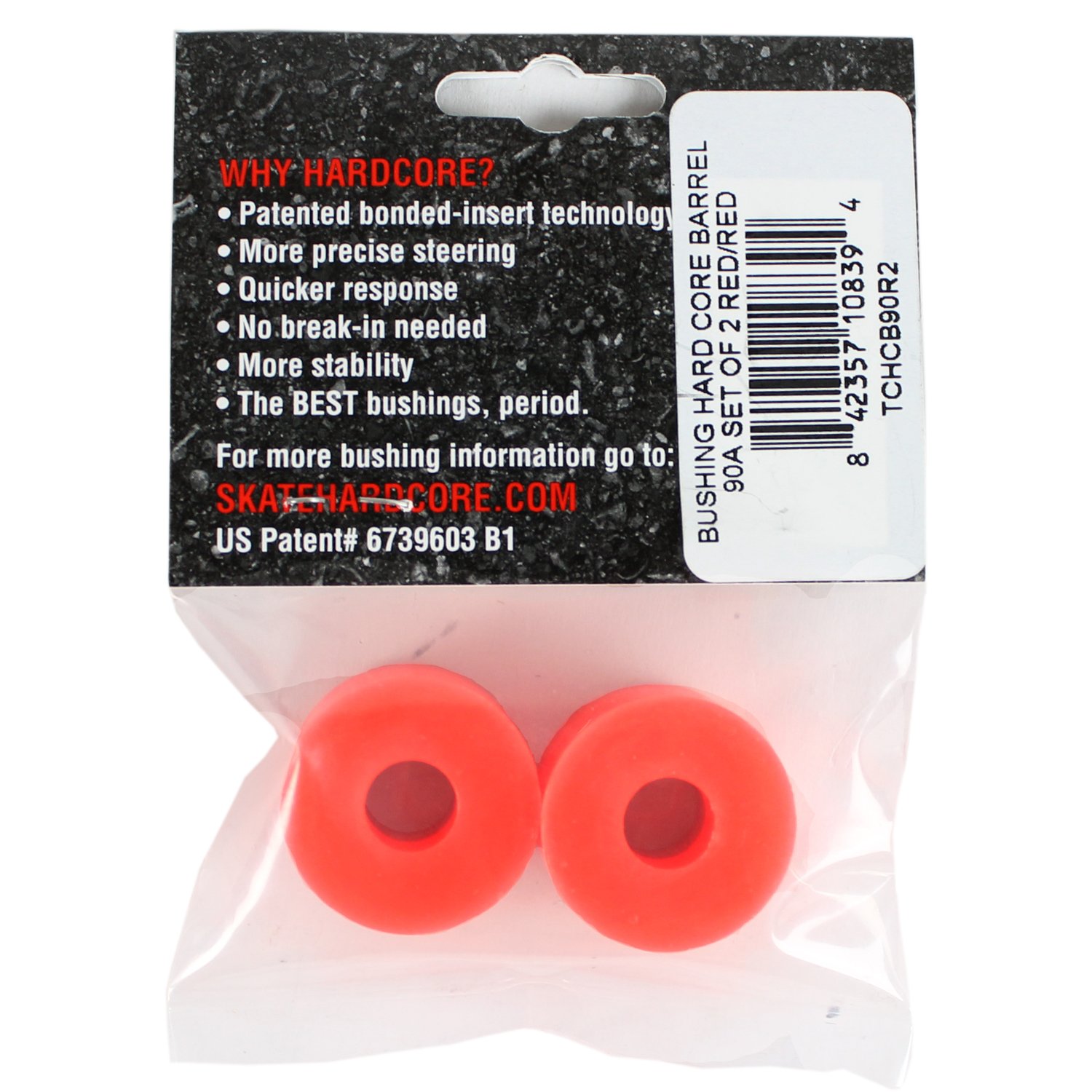 Skate One Hard Core Barrel - Durable Red Skateboard Wheels for Street & Park Riding | High-Performance Skate Wheels for Smooth & Fast Rolling