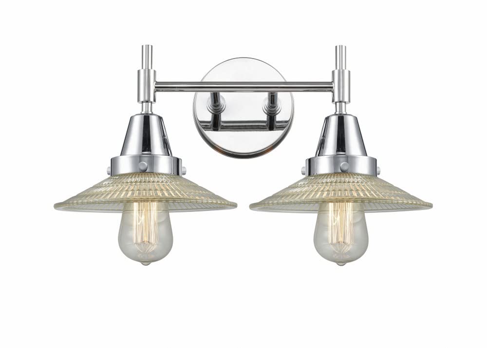 Innovations 447-2W-PC-G2 Chrome Finish Transitional Two-Light Bathroom Vanity Set - Perfect for Modern Bathrooms, Powder Rooms & Home Renovations