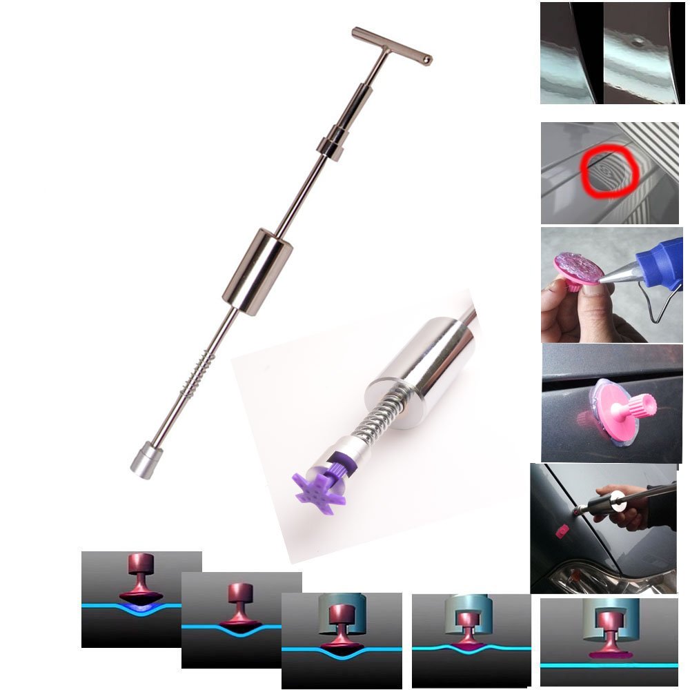 39pcs Car Dent Repair Kit - Auto Bodywork Tools for Paintless Dent Removal | DIY Hail Damage Fix