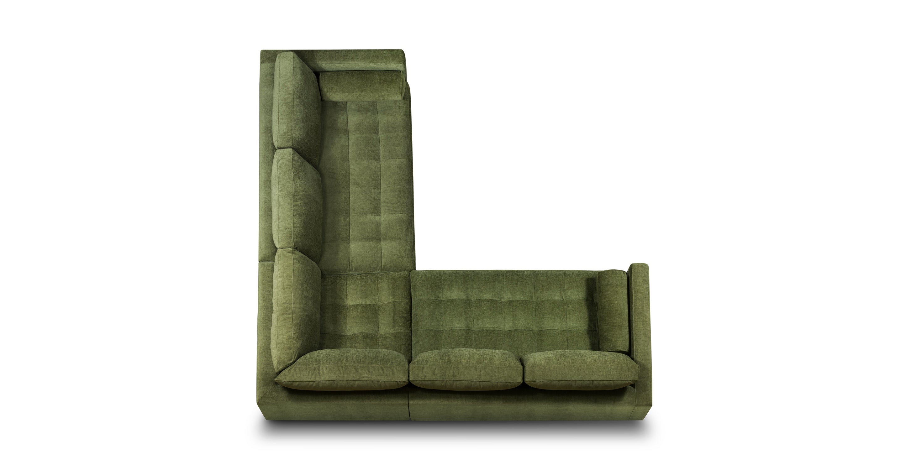 Luxury Napa Velvet Corner Sectional Sofa - Modern L-Shaped Couch for Living Room, Home Theater & Lounge Areas - Soft & Durable Upholstered Furniture for Family Gatherings & Relaxation