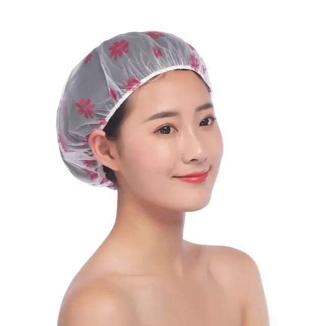 Waterproof Shower Hair Cap for Women & Men - Reusable Silicone Bathing Cap for Swimming, Washing Hair, Spa & Salon Use