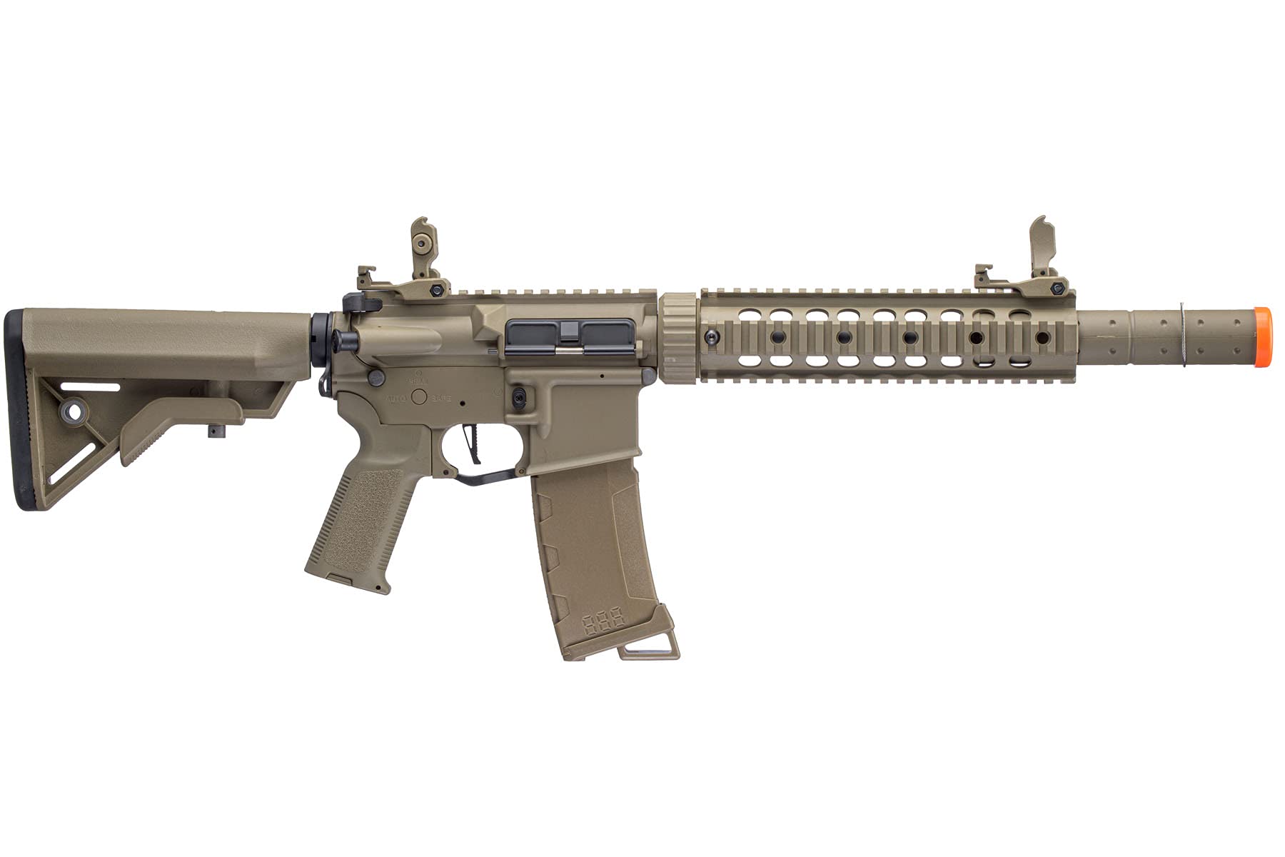 Lancer Tactical Gen 3 M4 SD Airsoft AEG Rifle - Nylon Polymer Body, Programmable Fast Trigger & MOSFET System for Competitive Airsoft Battles and Tactical Training